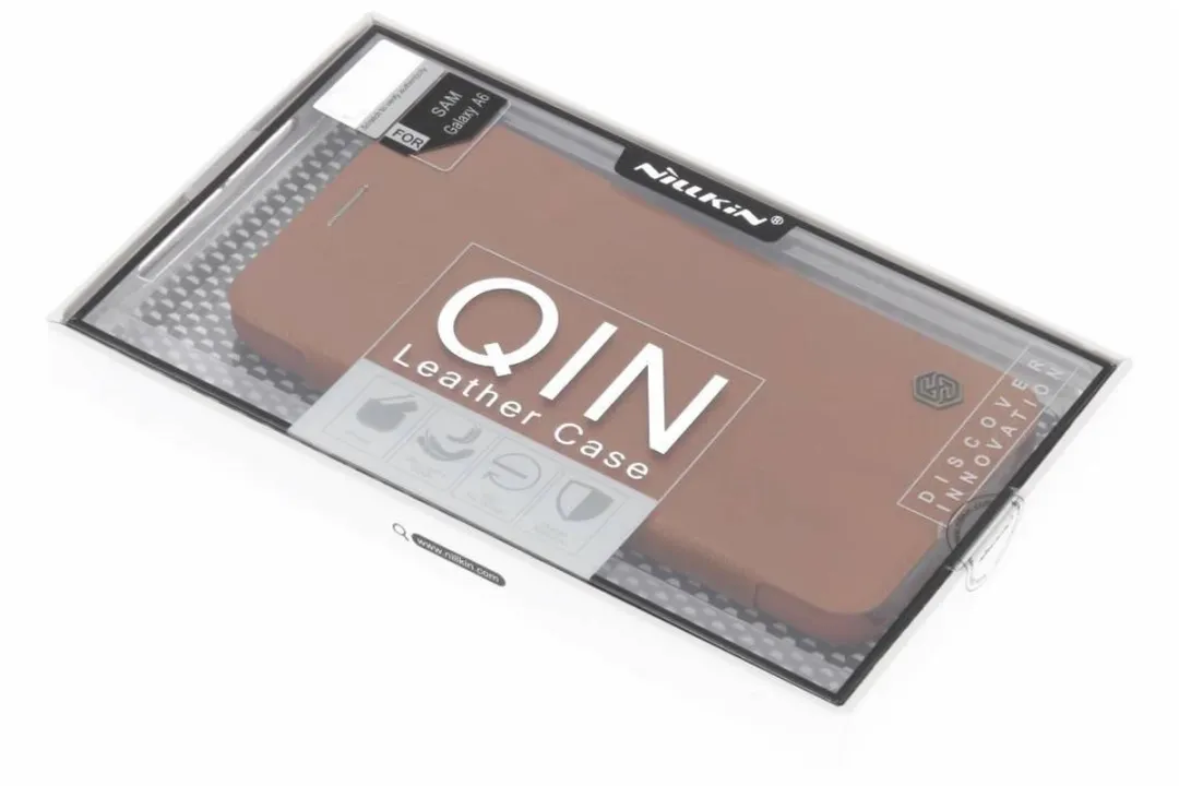 Nillkin Qin Series Hoesje Samsung Galaxy A6 - Bruin - afbeelding 6 van 6