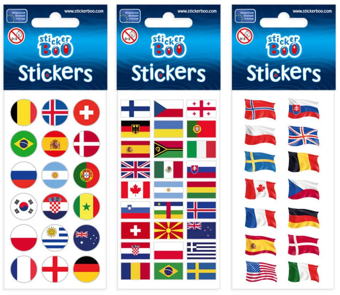 Stickervel Vlaggen