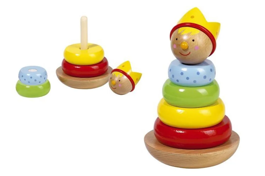 Goki Stacking Little Man Prince - 6 Stuks Multicolor