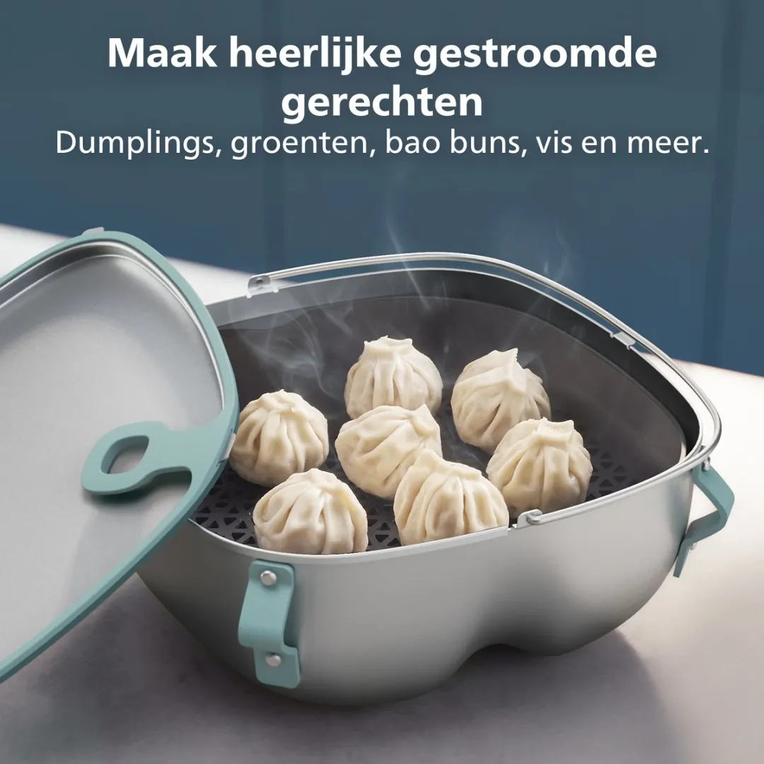 Philips HD9960/00 2-in-1 Stoom- en Wokset - Veelkleurig - afbeelding 6 van 6