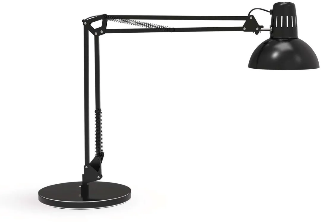 MAULstudy Bureaulamp - Metaal - Zwart - E27 Fitting - Kantelbare Arm - Tafellamp