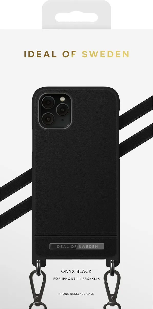 iDeal of Sweden Phone Necklace Case iPhone 11 Pro/XS/X - Onyx Black - afbeelding 3 van 6