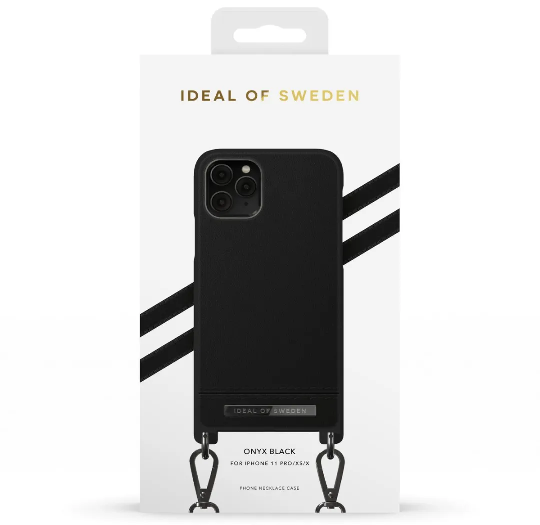 iDeal of Sweden Phone Necklace Case iPhone 11 Pro/XS/X - Onyx Black - afbeelding 6 van 6