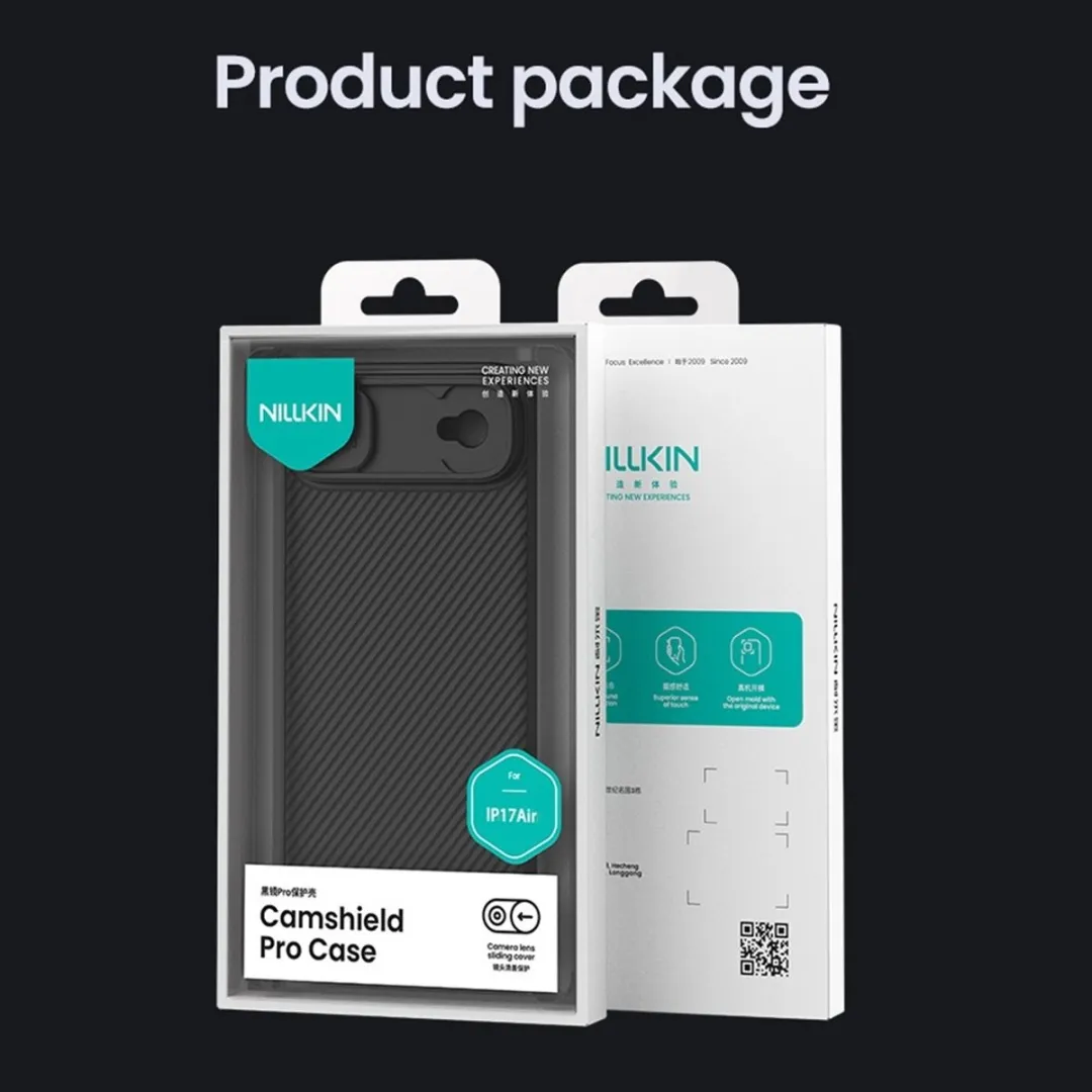 Nillkin CamShield Pro Hoesje iPhone Air - Zwart