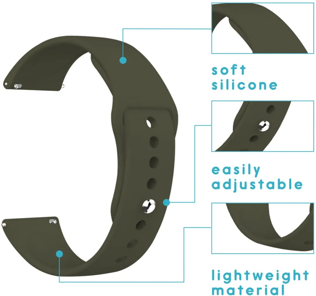 Imoshion Siliconen Bandje Amazfit GTS/BIP - Donkergroen