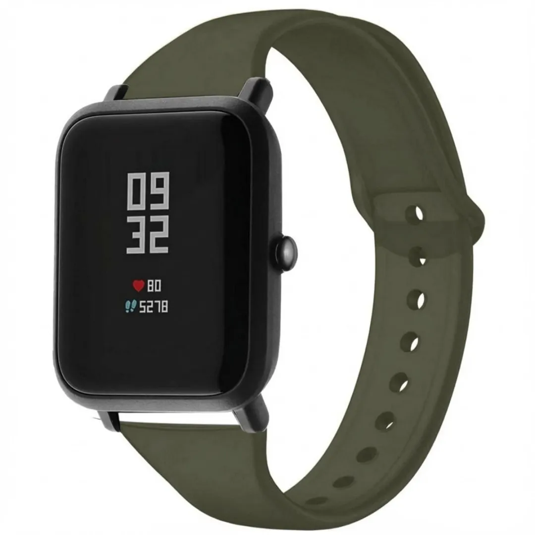 Imoshion Siliconen Bandje Amazfit GTS/BIP - Donkergroen