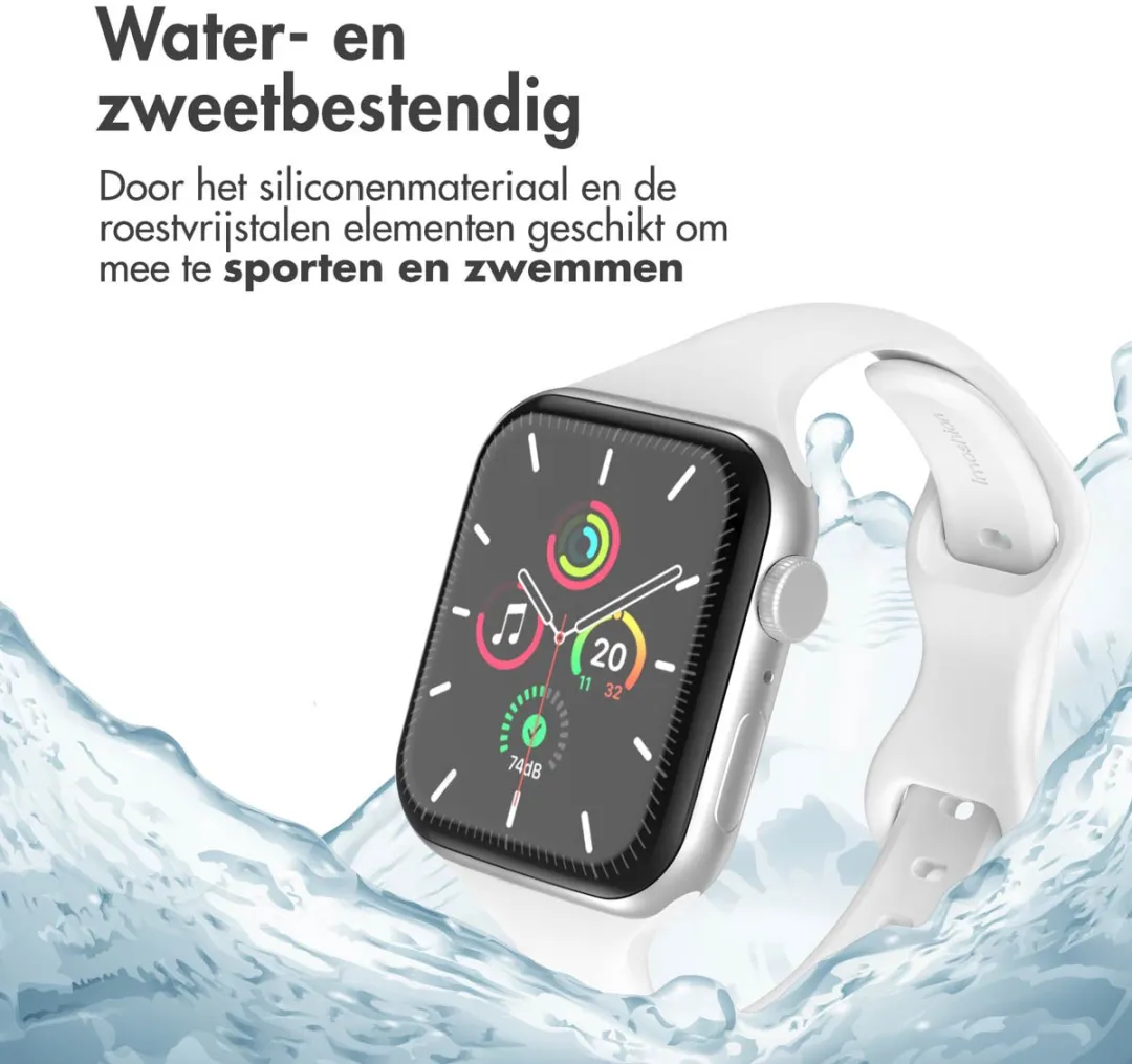Imoshion Siliconen Bandje Apple Watch 38-42mm - Wit