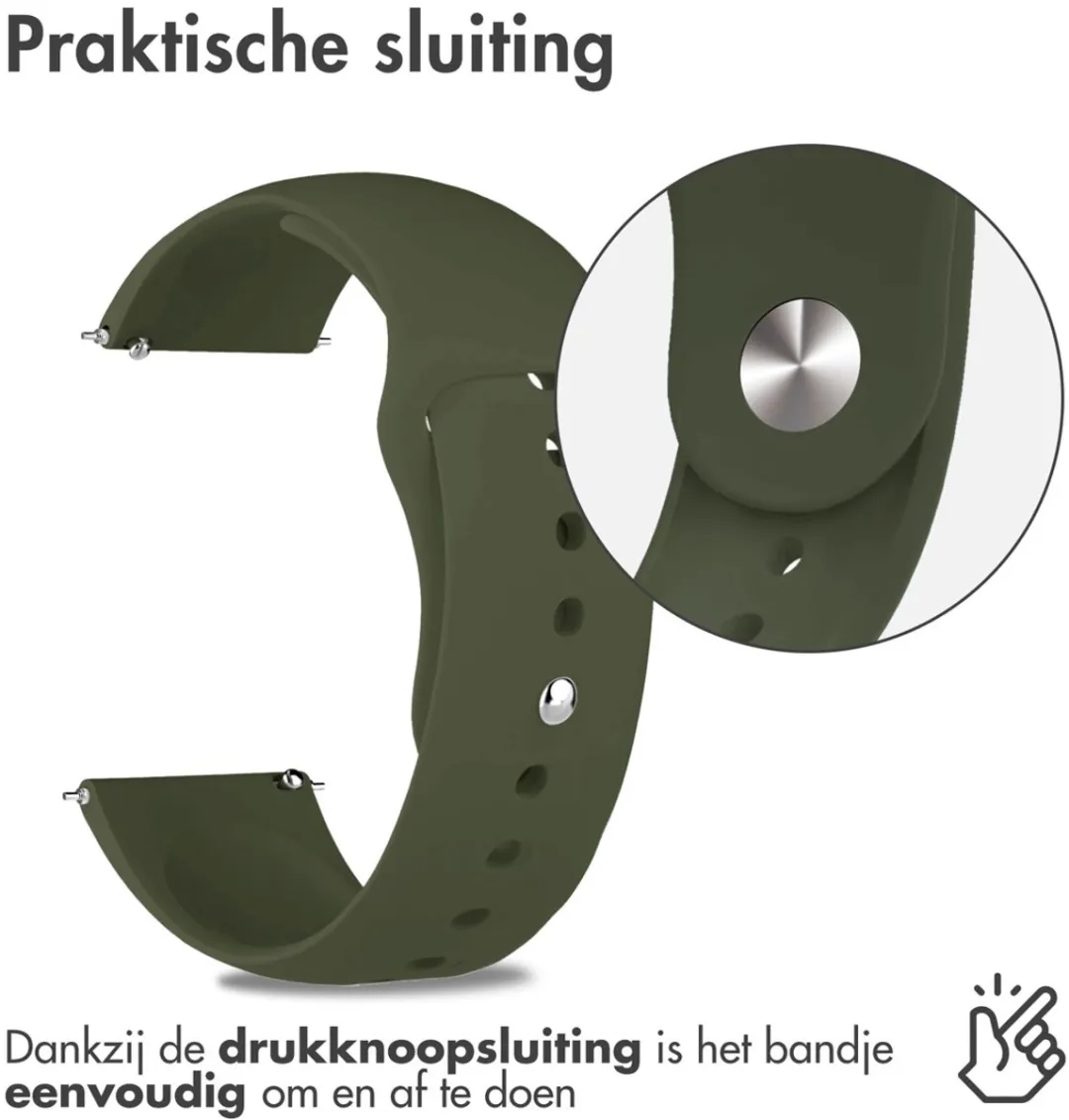 Imoshion Siliconen Sportband 22mm - Olive Green