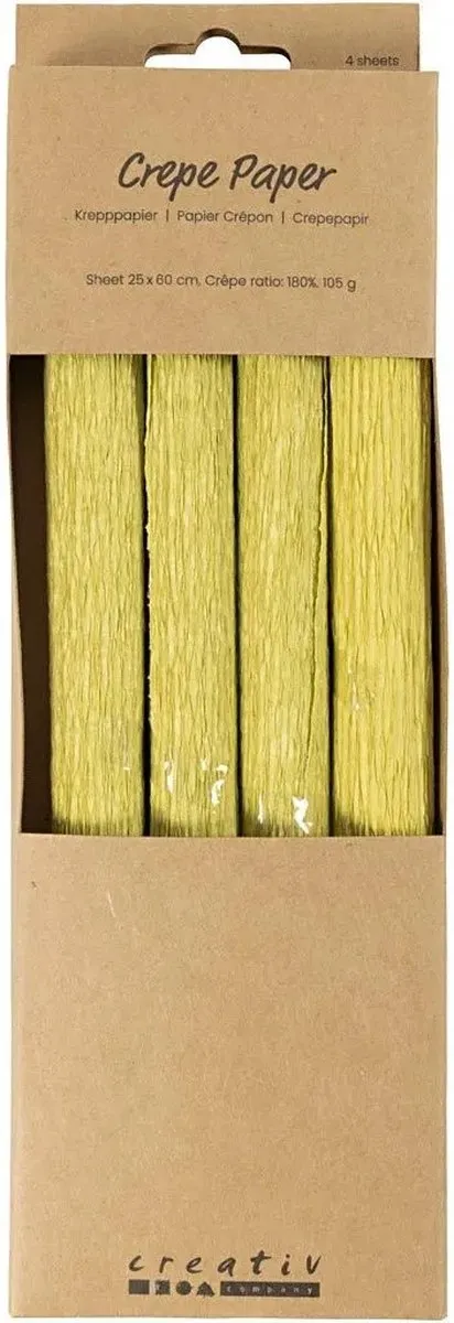Creativ Company Crêpepapier Lichtgroen 4 vel