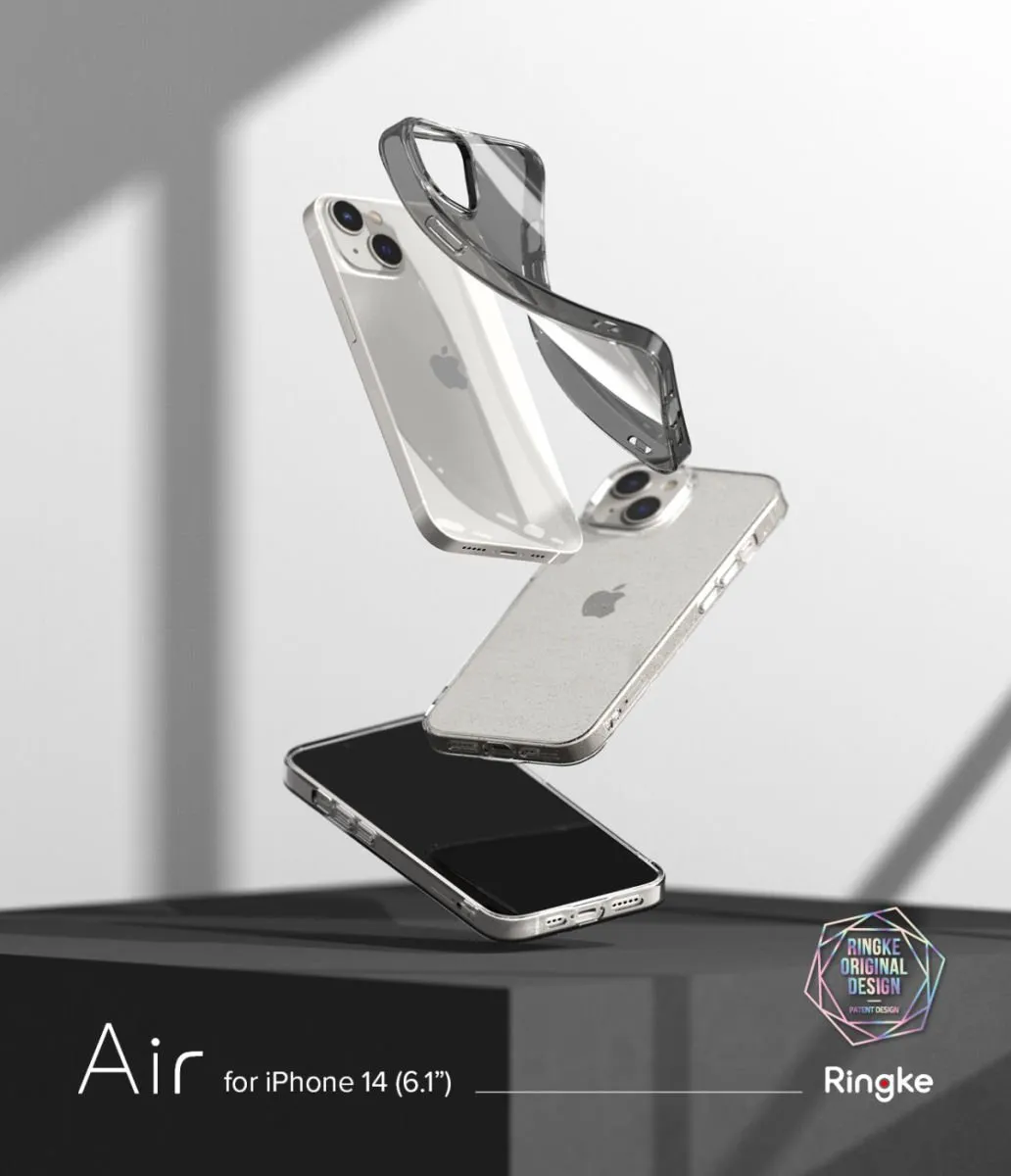 Ringke Air Geschikt voor Apple iPhone 14 Flexibel TPU Back Cover Transparant