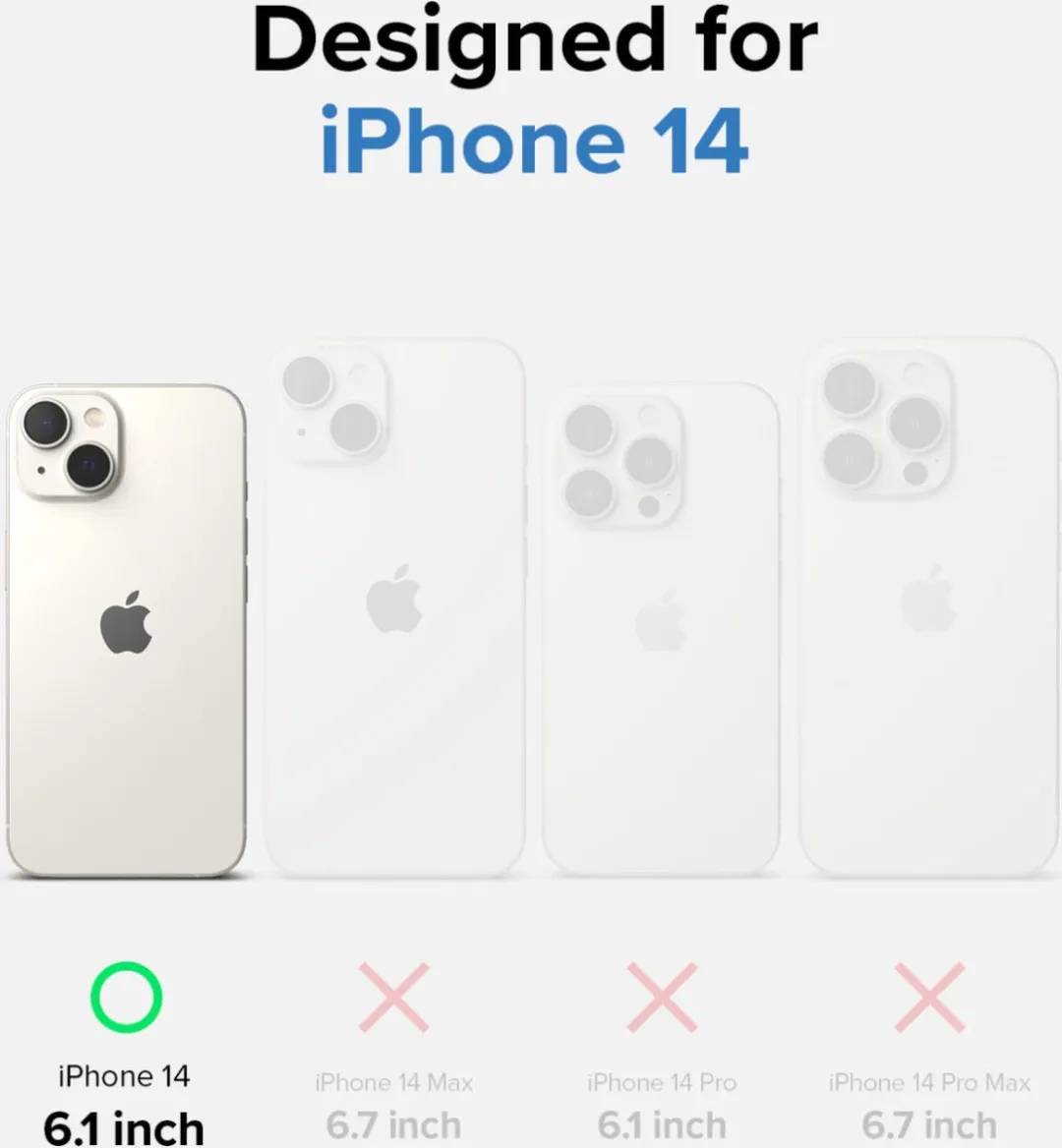 Ringke Air Geschikt voor Apple iPhone 14 Flexibel TPU Back Cover Transparant