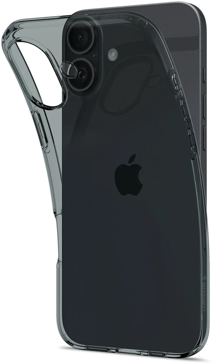 Spigen Crystal Flex Hoesje iPhone 16 Plus - ACS08093 - Grijs/Transparant