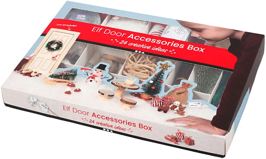 Creativ Company Kerstkabouter Accessoires Box - 24 Stuks