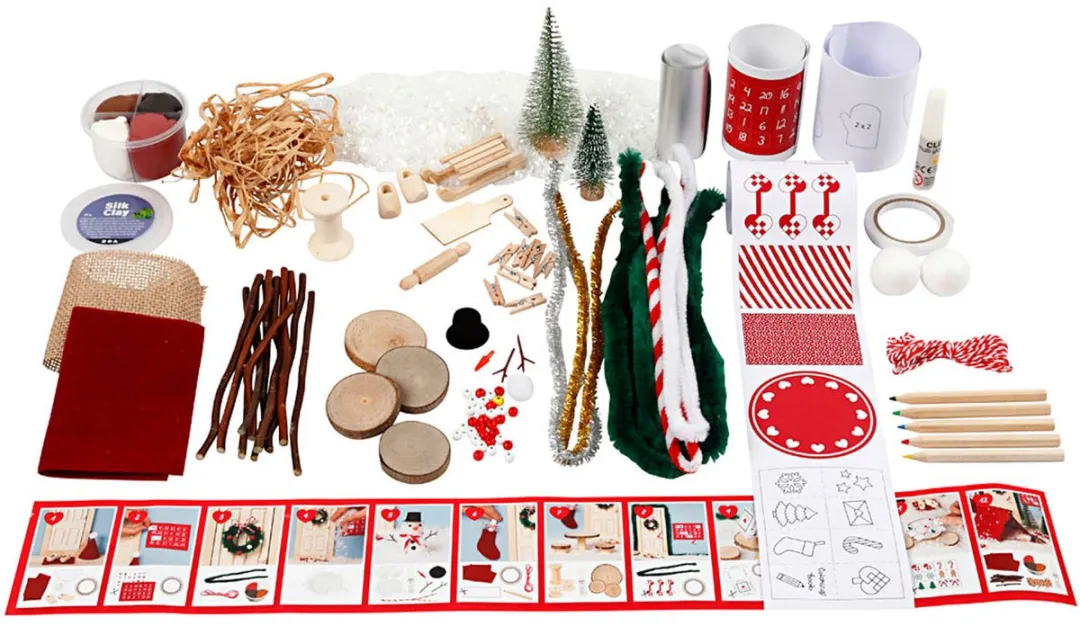 Creativ Company Kerstkabouter Accessoires Box - 24 Stuks