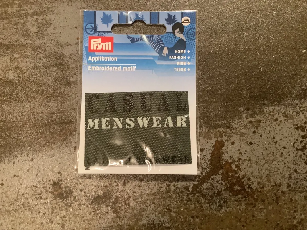Prym Applicatie Jeanslabel - Zwart