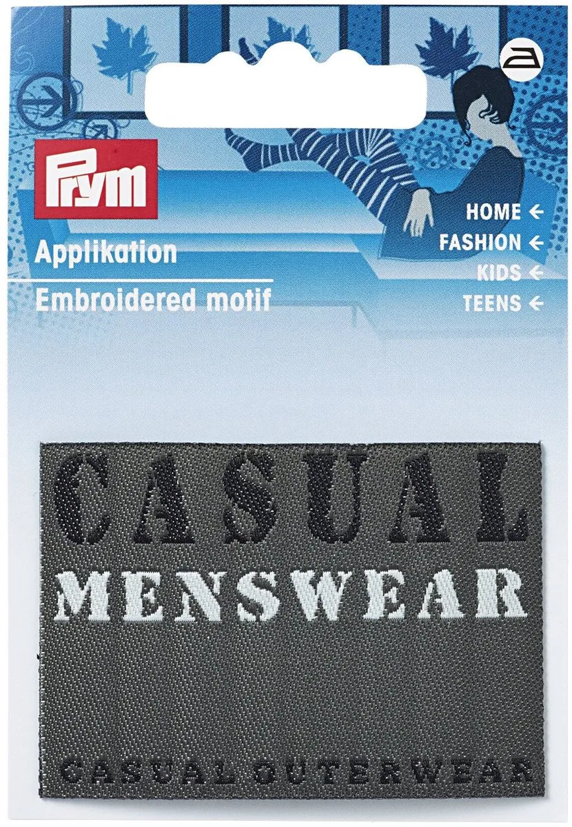 Prym Applicatie Jeanslabel - Zwart