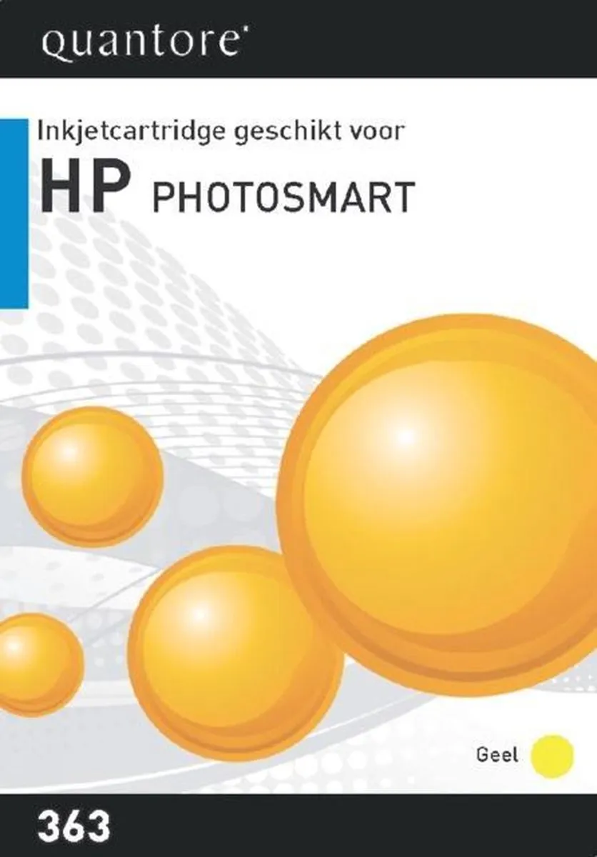 Quantore HP 363 C8773EE Inktcartridge - Geel