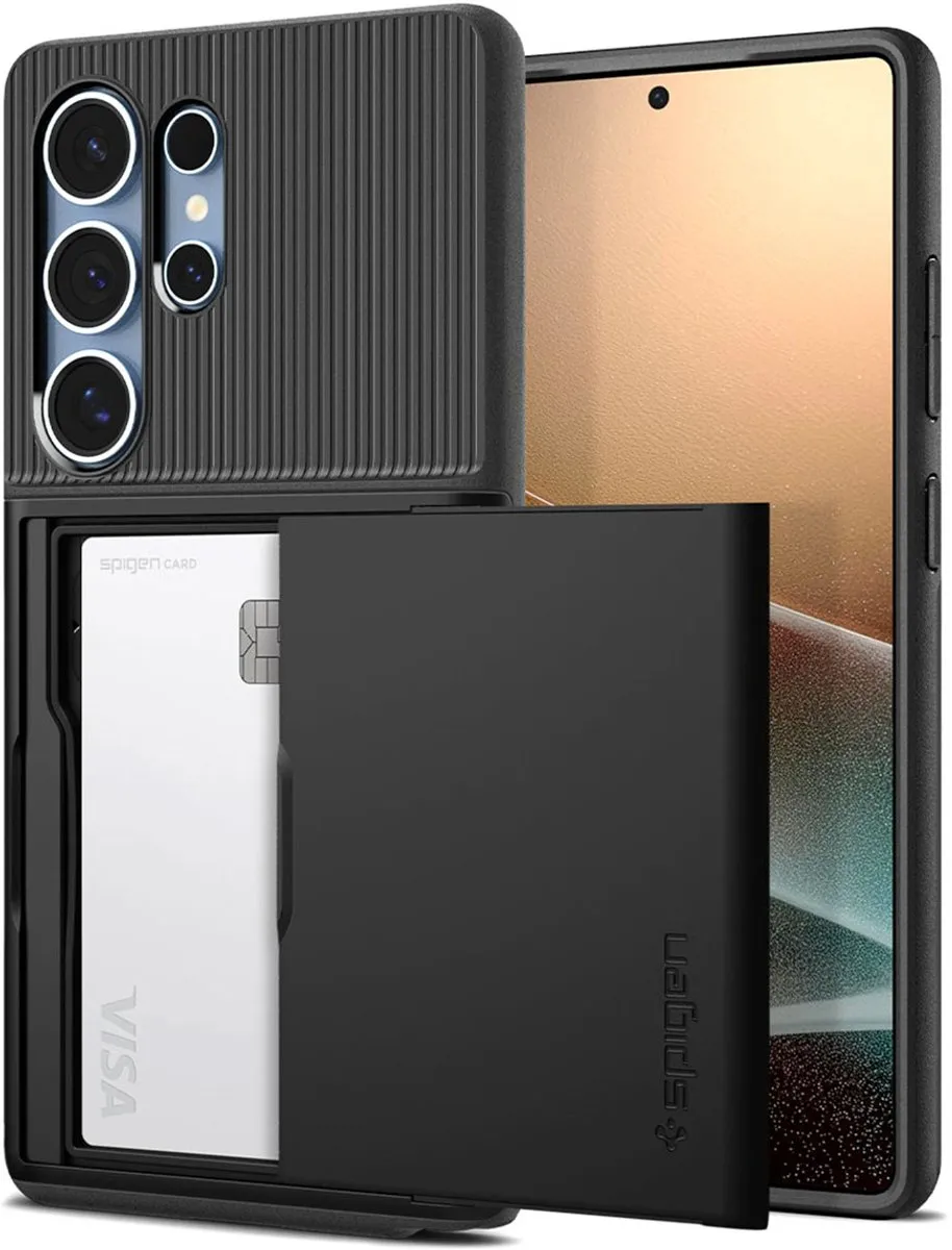 Spigen Slim Armor CS 13256 Hoesje - Samsung Galaxy S25 Ultra - Zwart