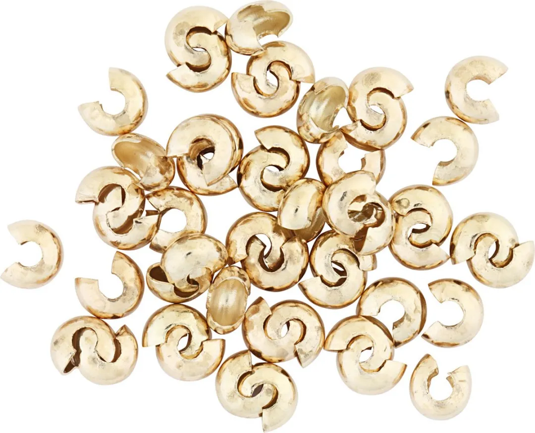 Creativ Company CC Metalen Hoes 5mm Verguld - 50 Stuks