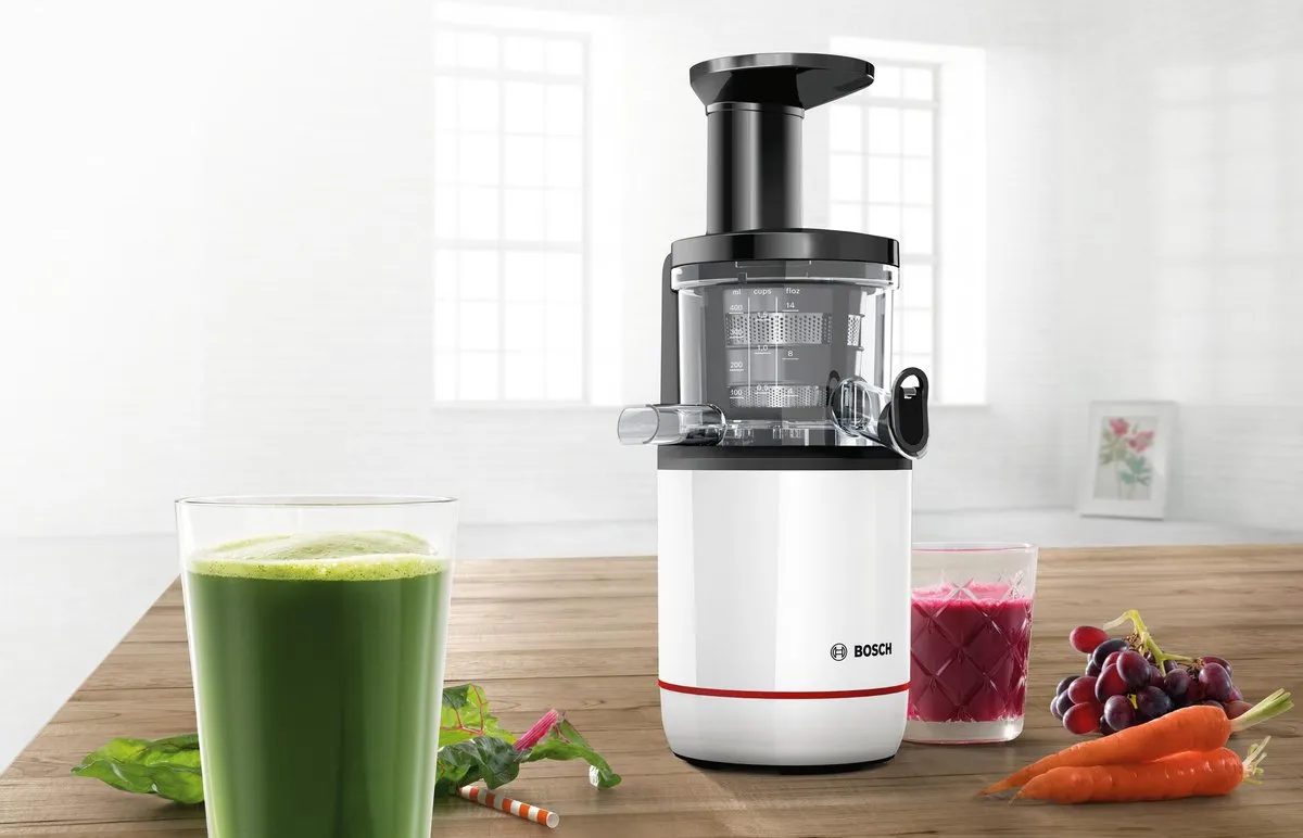 Bosch VitaExtract MESM731M Slowjuicer - 150W - Zwart/Wit - afbeelding 6 van 6