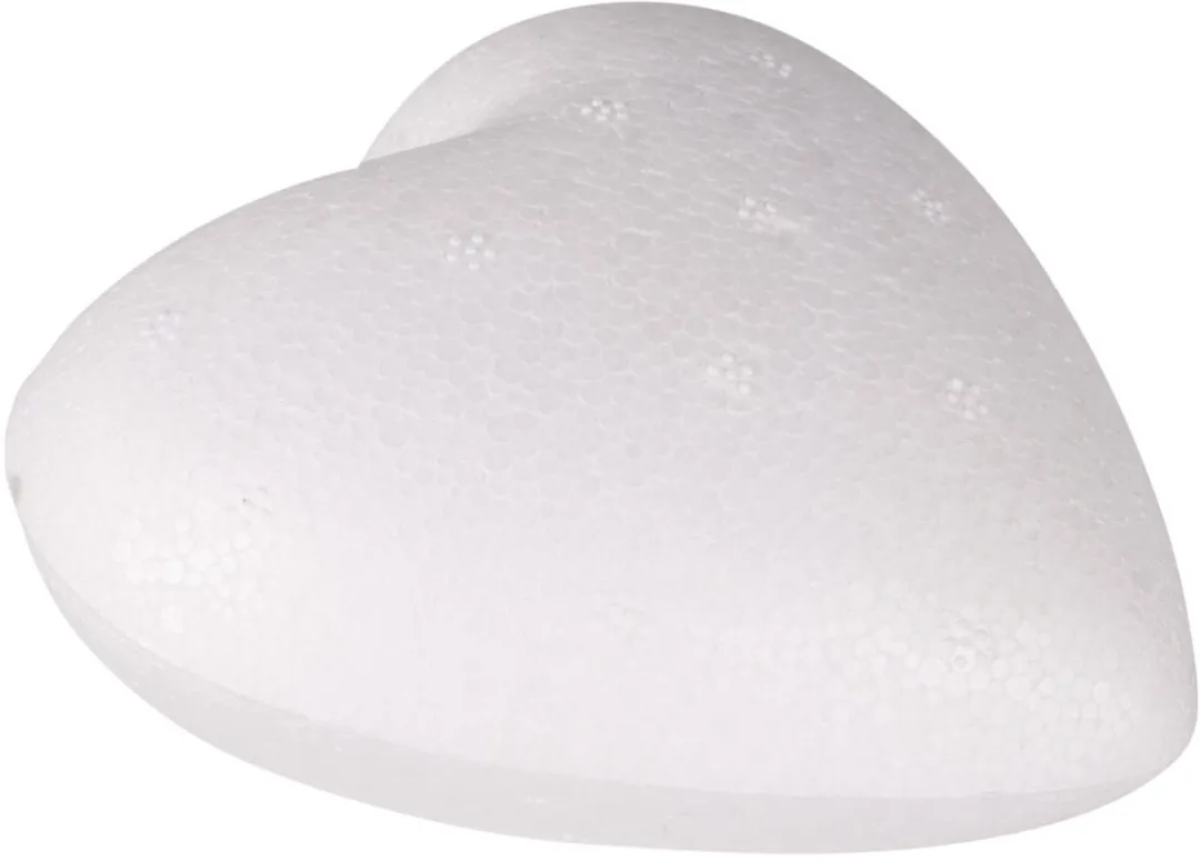 Rayher Hobby Hartjes Piepschuim 9cm - Wit