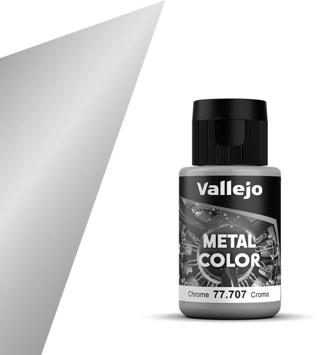 Vallejo Hobbyverf Acrylverf 77707 Metal Color Chrome - 32ml