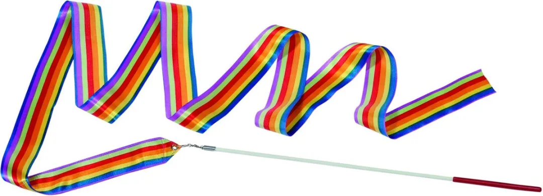 Toys pure Rainbow gymnastic ribbon - Gymnastiekband van 200 cm