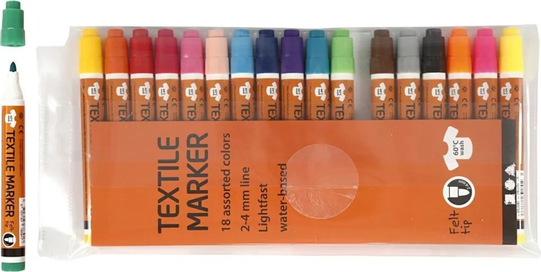 Creativ Company Creotime Textielstiften 2-4mm