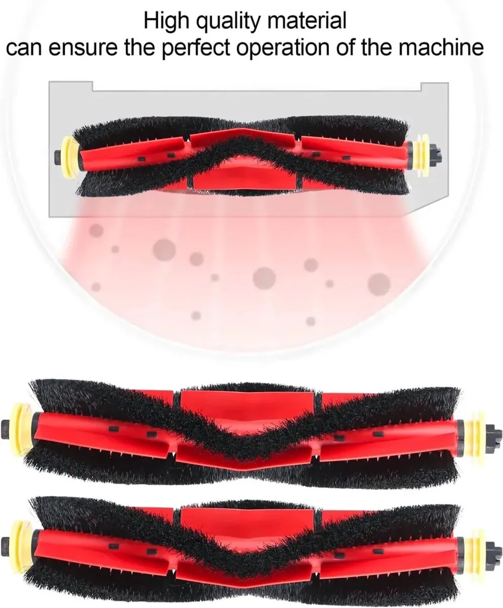 Xiaomi Roborock Reinigingsborstelset K0441-0116qh-3815 - Rood/Zwart