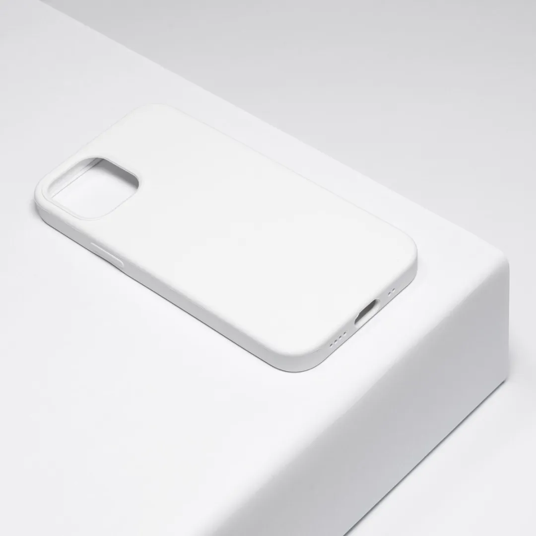 BMAX Siliconen Hoesje iPhone 12 Mini - Wit - BMAX249921