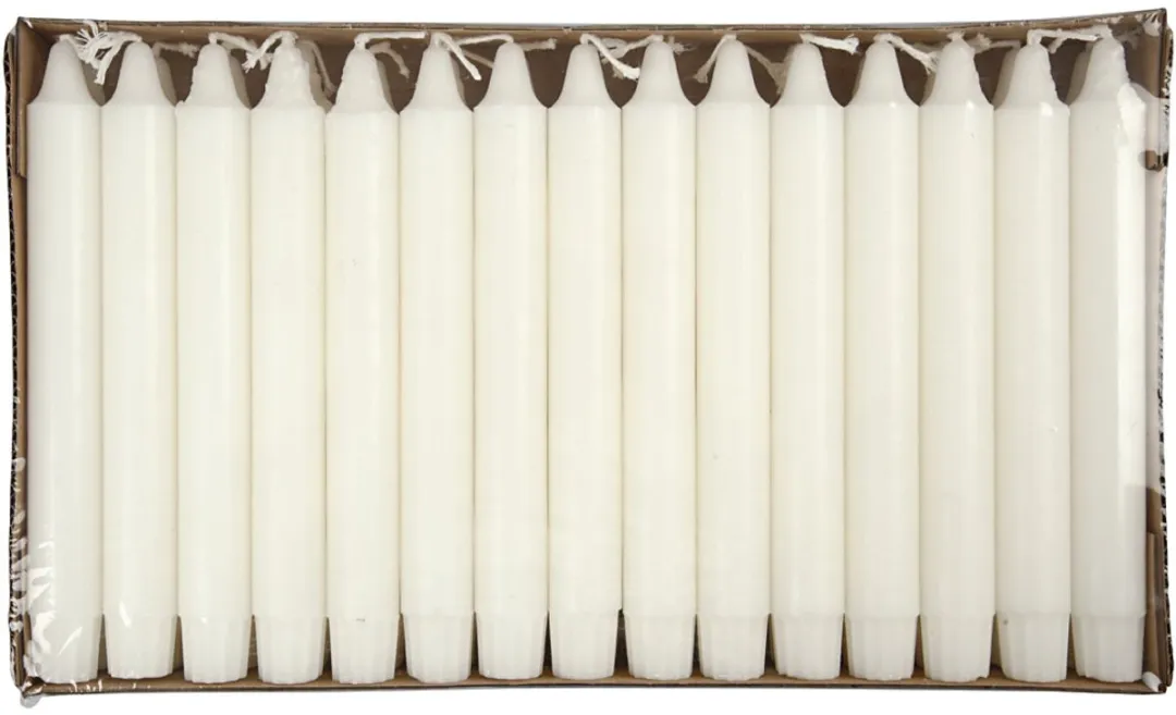 Creativ Company Kaars 20cm Wit - 30 Stuks