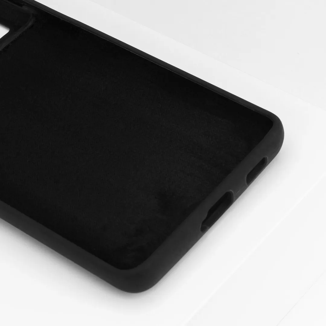 BMAX Siliconen Hoesje BMAX1547815 Samsung Galaxy S21 Ultra - Zwart
