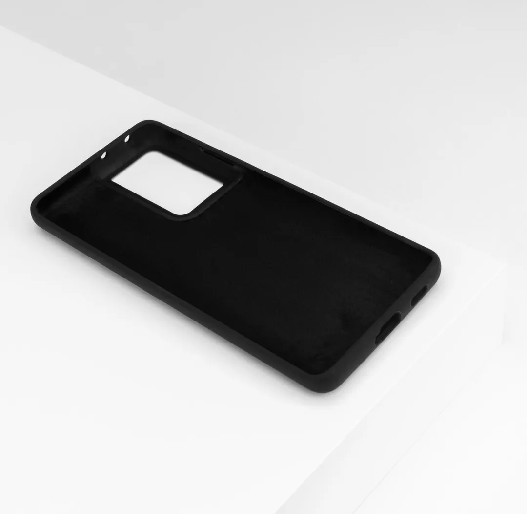 BMAX Siliconen Hoesje BMAX1547815 Samsung Galaxy S21 Ultra - Zwart
