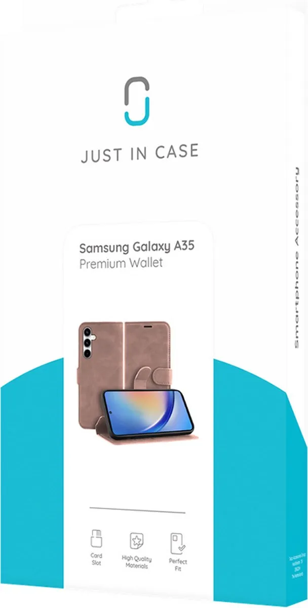Just in Case Bookcase Hoesje Samsung Galaxy A35 - Roze