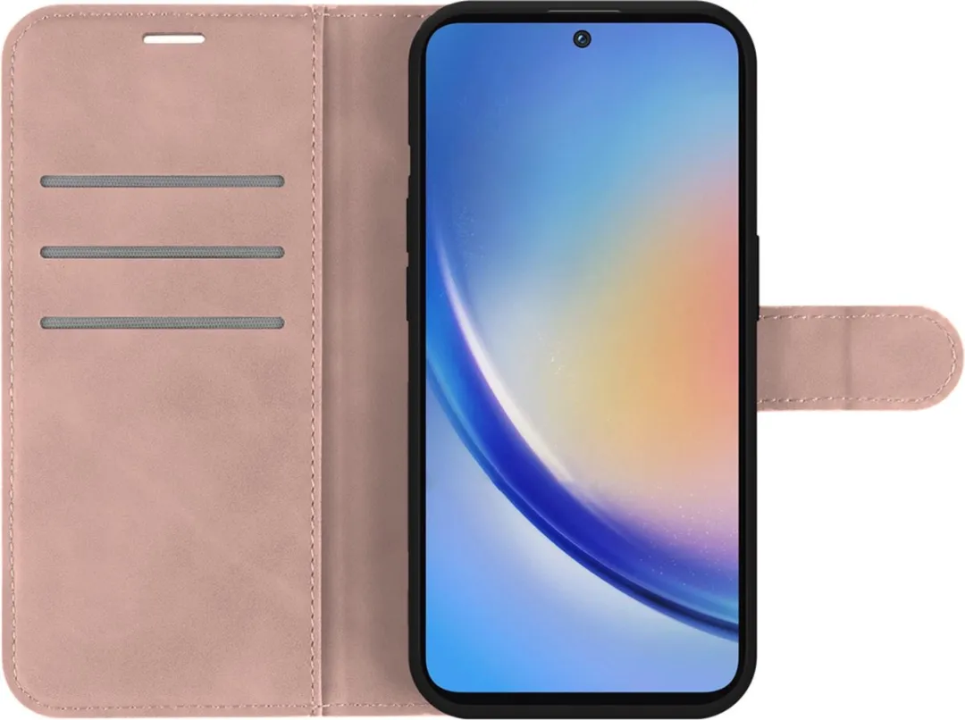 Just in Case Bookcase Hoesje Samsung Galaxy A35 - Roze
