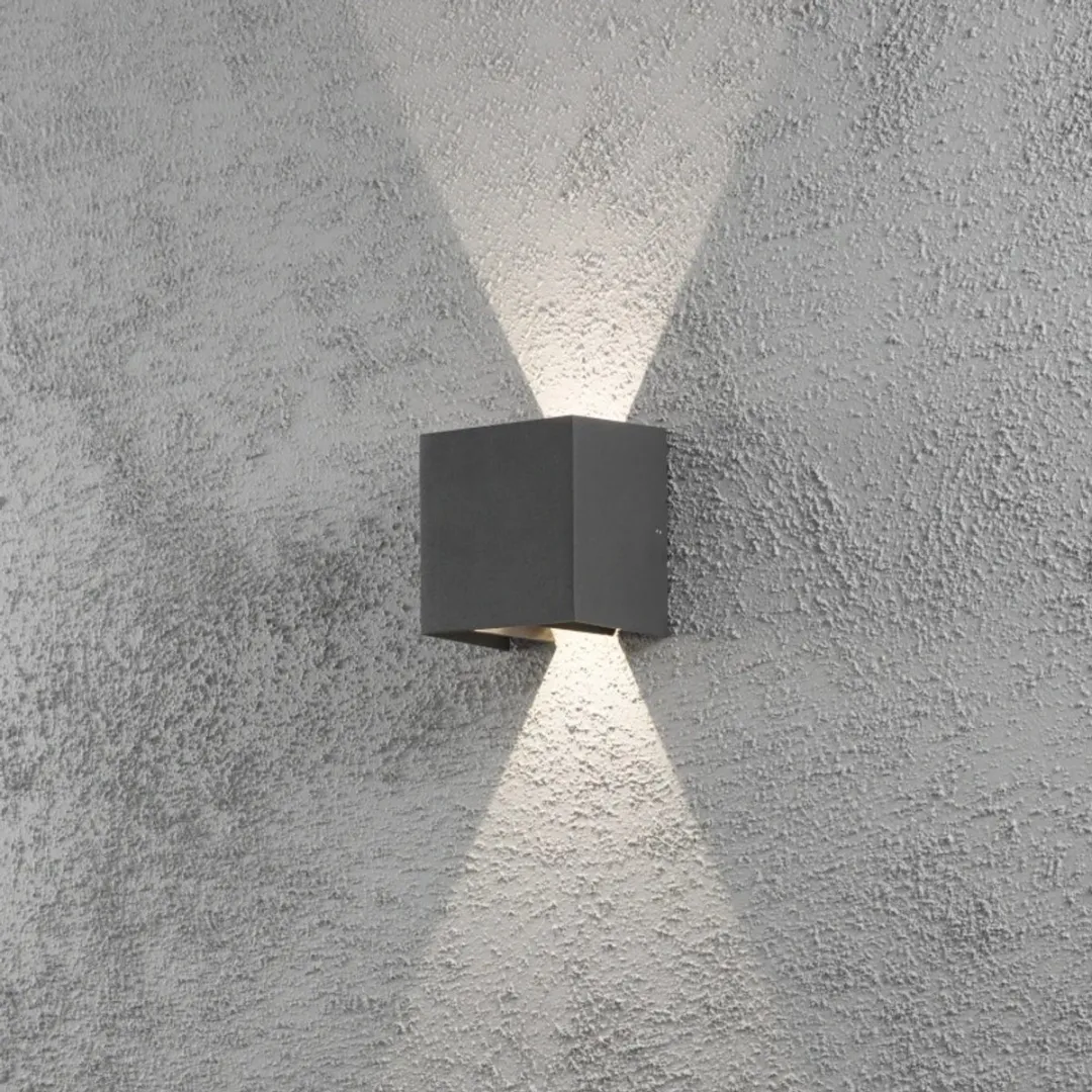 Konstsmide Cremona Spotlamp Buiten L - 2-lichts LED 3000K - Antraciet