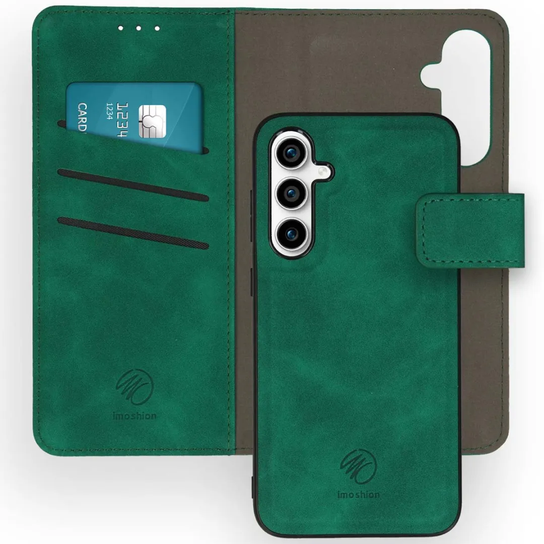 Imoshion Hoesje Samsung Galaxy S23 FE - 2-in-1 Bookcase Donkergroen