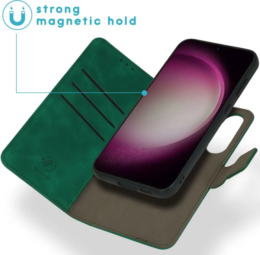Imoshion Hoesje Samsung Galaxy S23 FE - 2-in-1 Bookcase Donkergroen