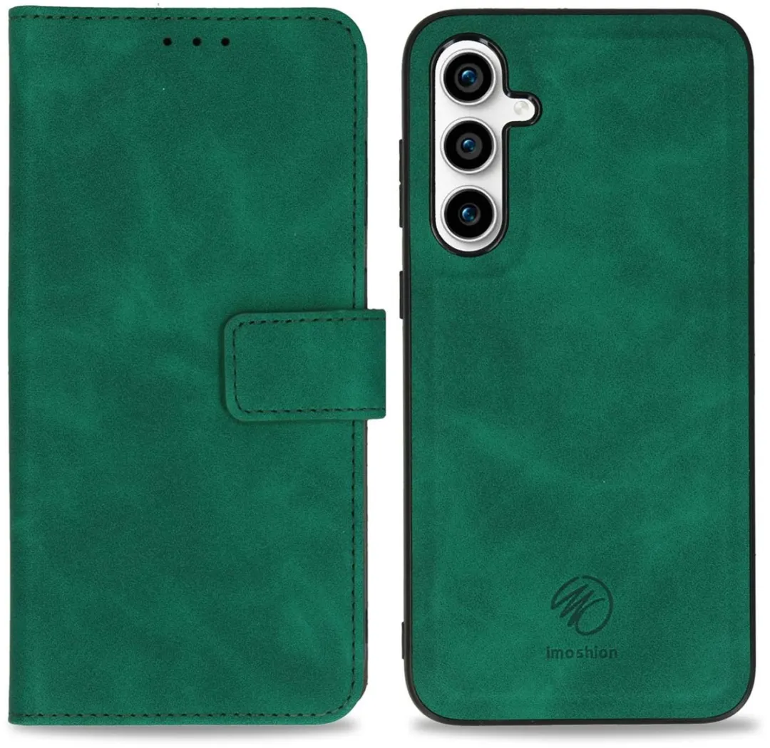 Imoshion Hoesje Samsung Galaxy S23 FE - 2-in-1 Bookcase Donkergroen