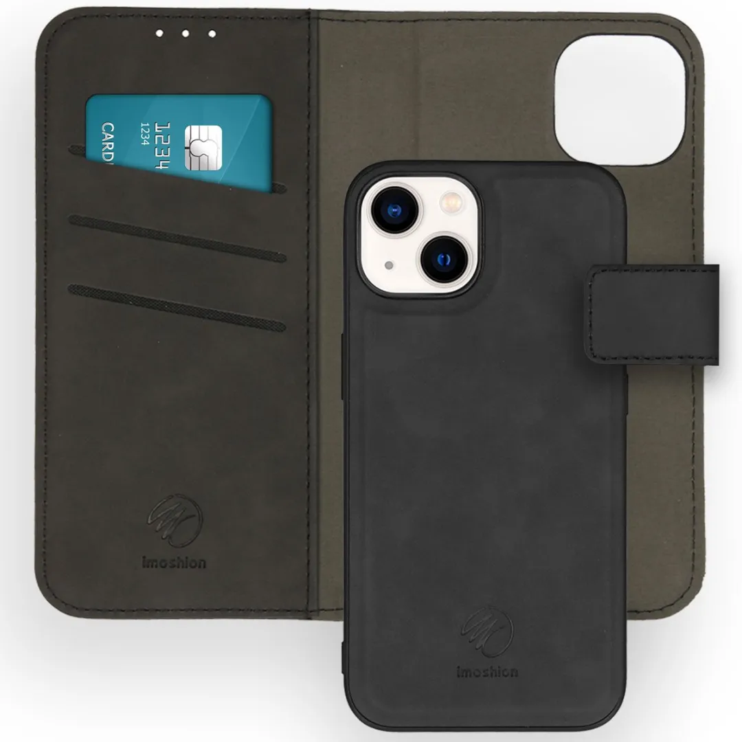 Imoshion Hoesje iPhone 14 2-in-1 Bookcase - 3 Pasjes - Zwart