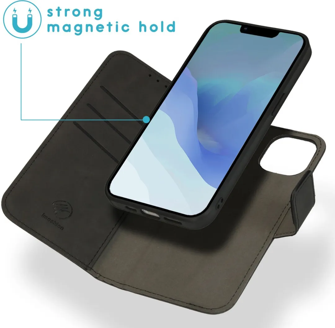 Imoshion Hoesje iPhone 14 2-in-1 Bookcase - 3 Pasjes - Zwart