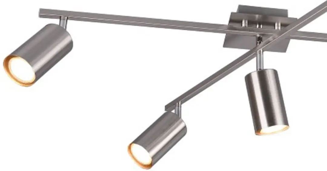 Trio Marley 612400507 Plafondlamp 5-lamps - Nikkel - afbeelding 2 van 4