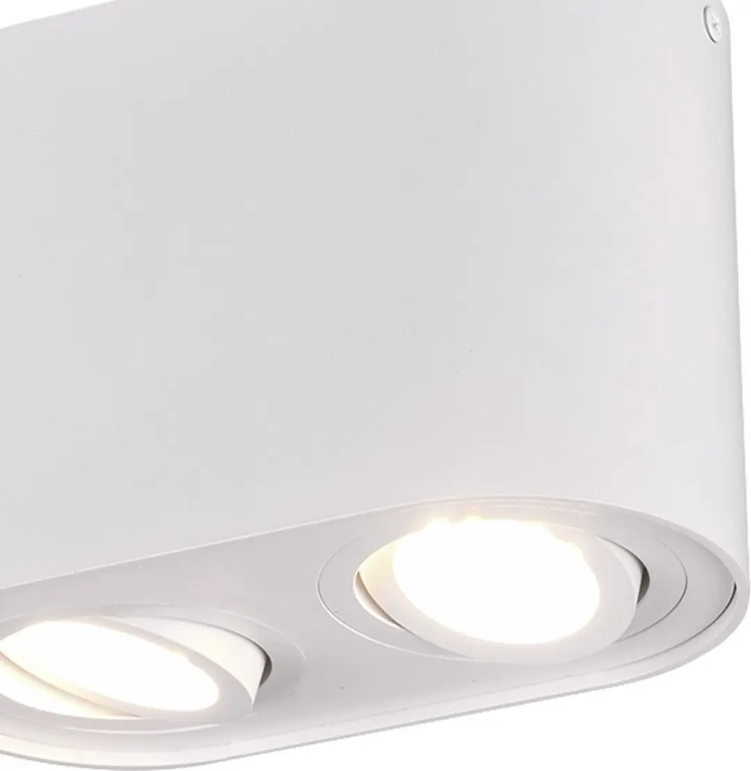 Trio Cookie Plafondlamp 2-lichts - Wit mat - afbeelding 5 van 6