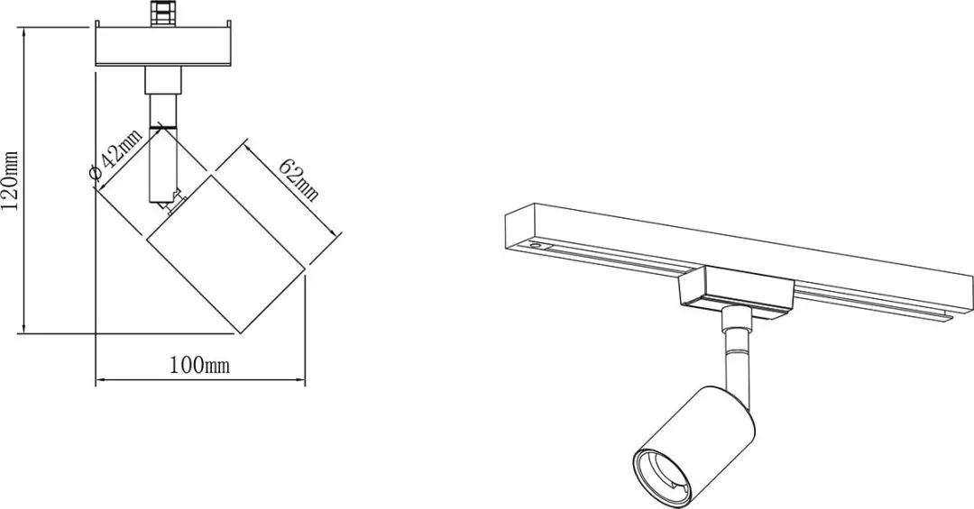Trio DUOline Spot 78240131 GU10 - Wit - afbeelding 4 van 6