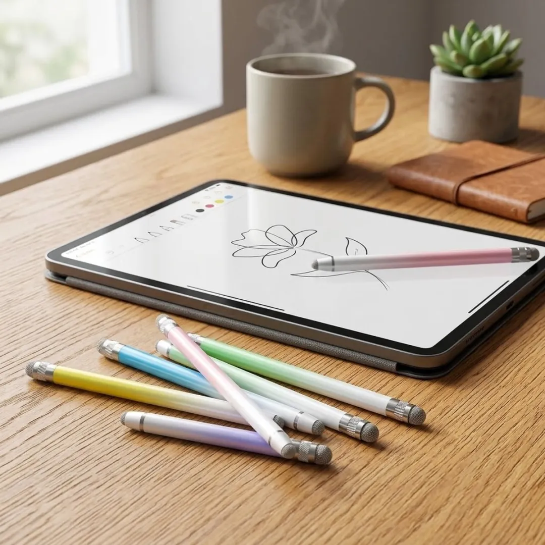 NUVEX Touchscreen Pen Set 5 Stuks - Vezel Tip - Multicolor