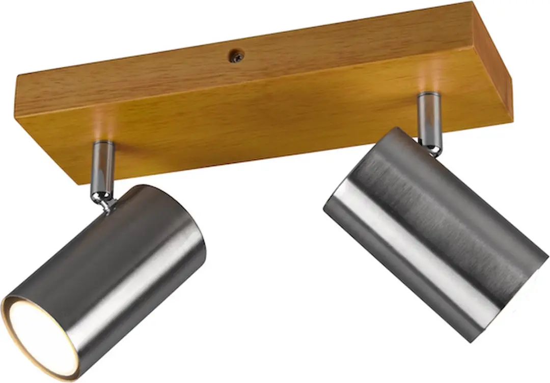 Trio Marley Plafondspot 2-lamps Nikkel Mat
