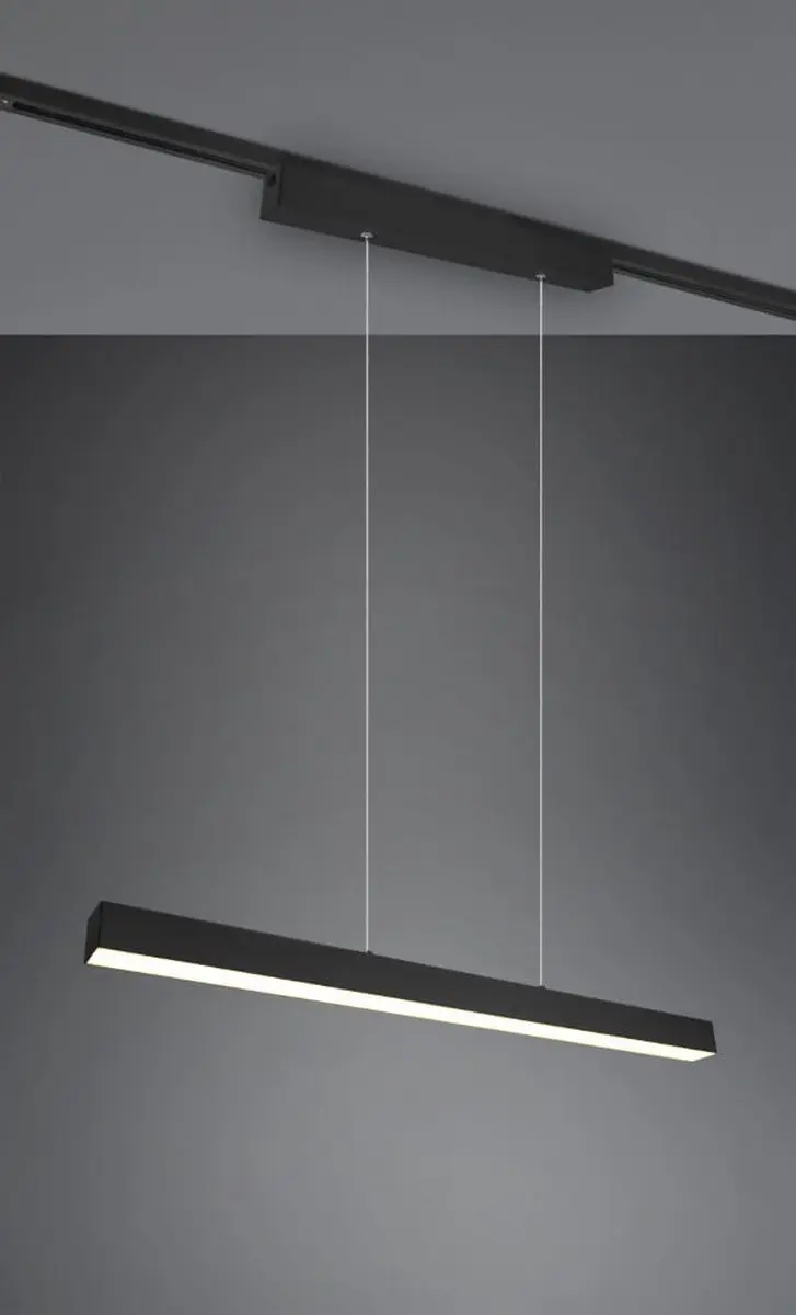 Trio DUOLINE 73043132 Hanglamp - 29W - Zwart - afbeelding 3 van 6
