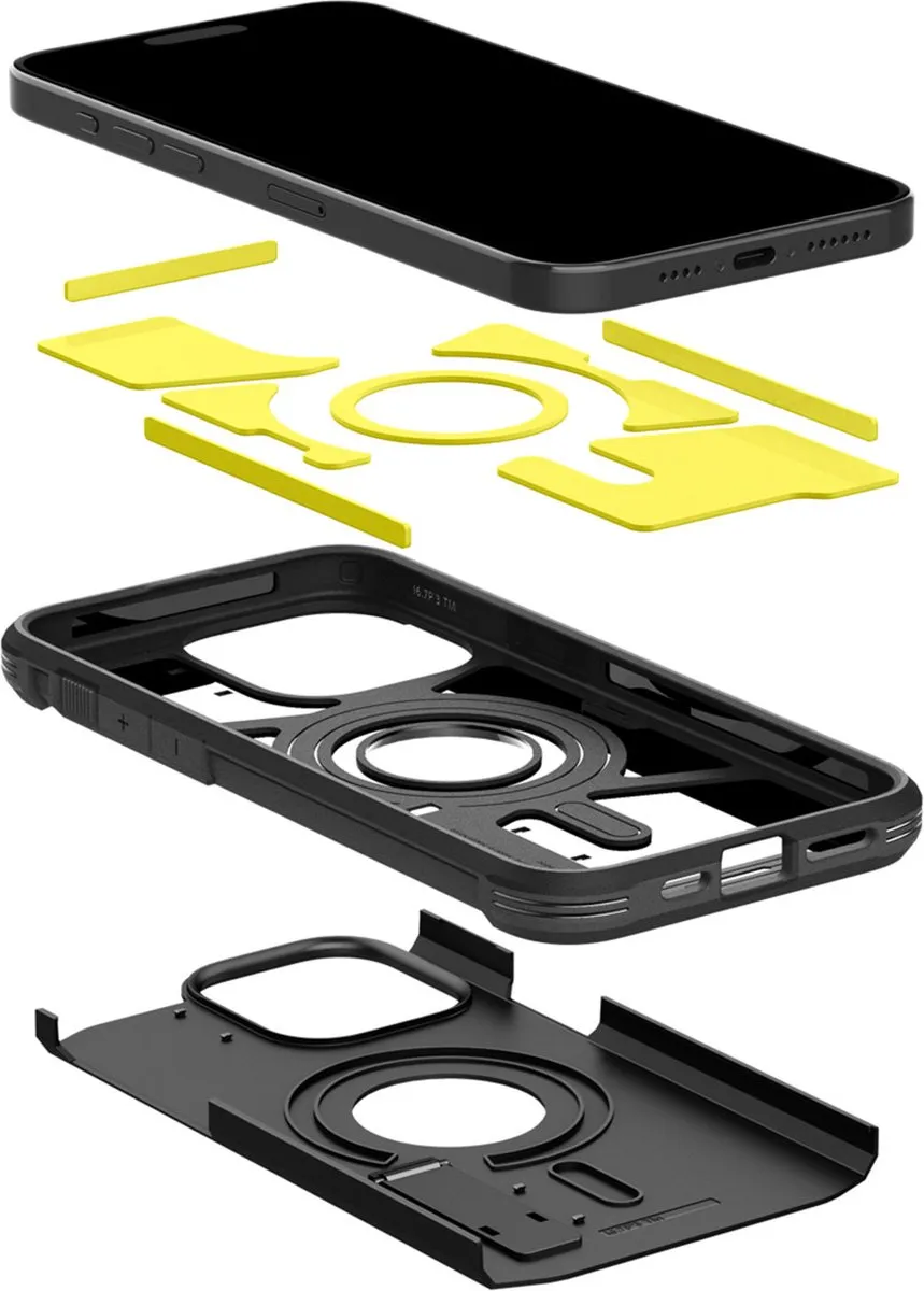 Spigen Tough Armor Magfit Case 12145 - iPhone 15 Pro Max - Zwart - afbeelding 6 van 6