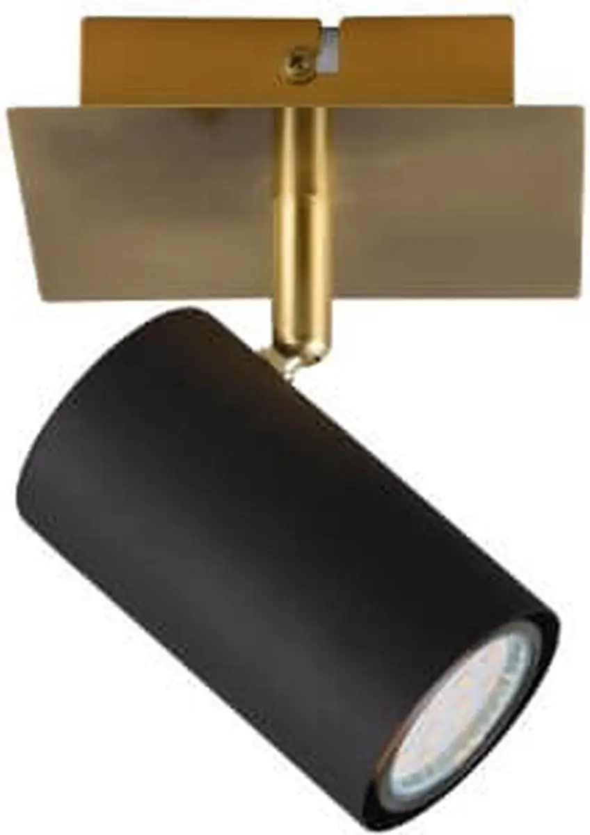 TRIO MARLEY - Spot - Zwart-goud - excl. 1x GU10 3 W - Wand- en plafondmontage - afbeelding 5 van 5