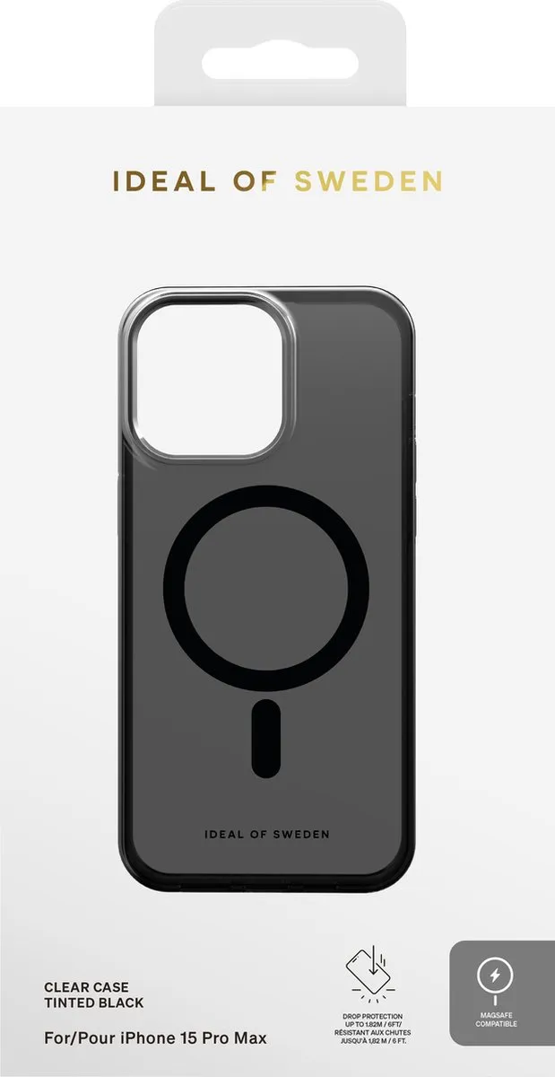 iDeal of Sweden Clear Case Magsafe iPhone 15 Pro Max - Tinted Black - IDCLCMS-I2367P-470 - afbeelding 2 van 6